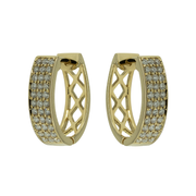 Diamond Hoop Earring