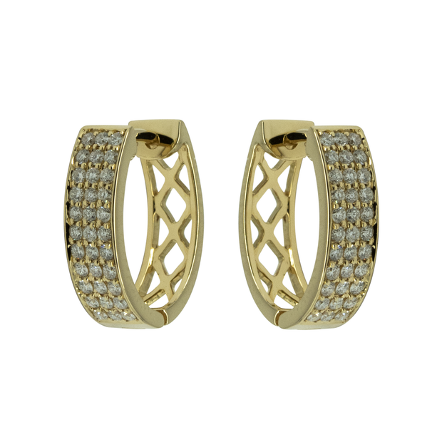 Diamond Hoop Earring