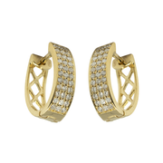 Diamond Hoop Earring