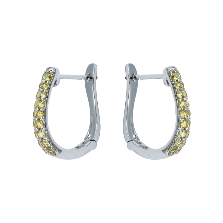 Diamond English Lock Earring