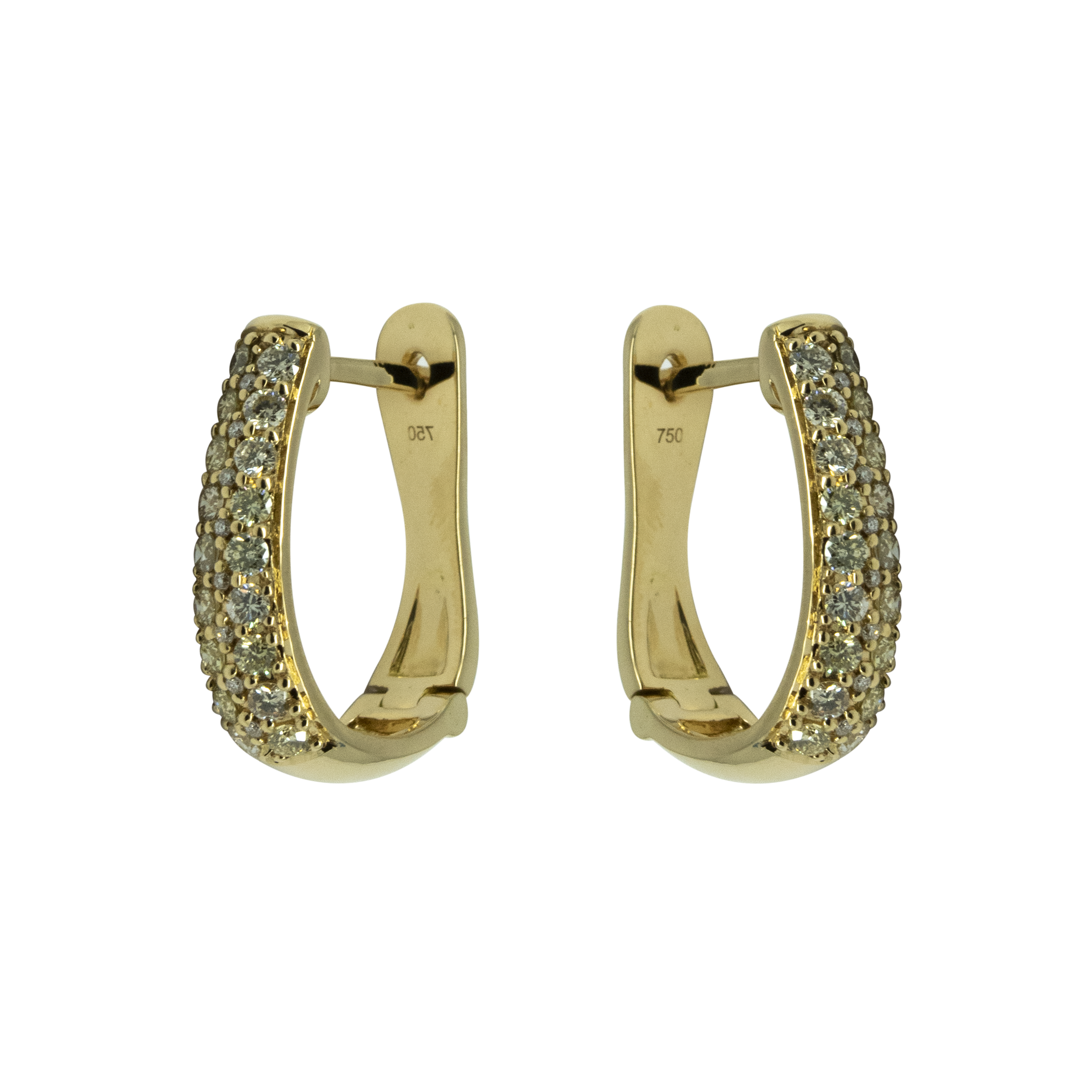 Diamond English Lock Earring