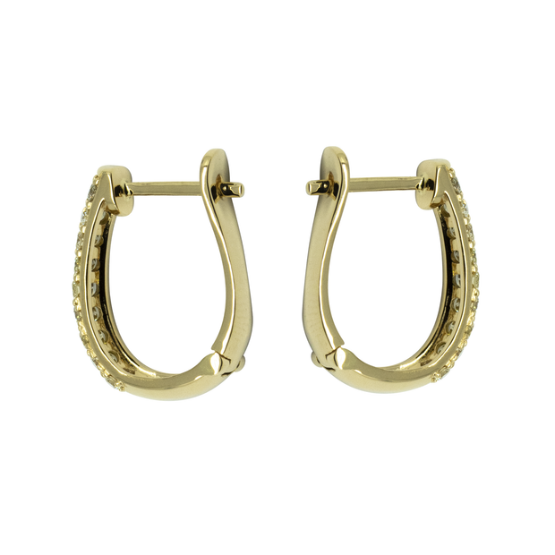 Diamond English Lock Earring