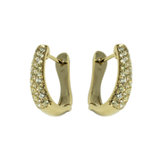 Diamond English Lock Earring