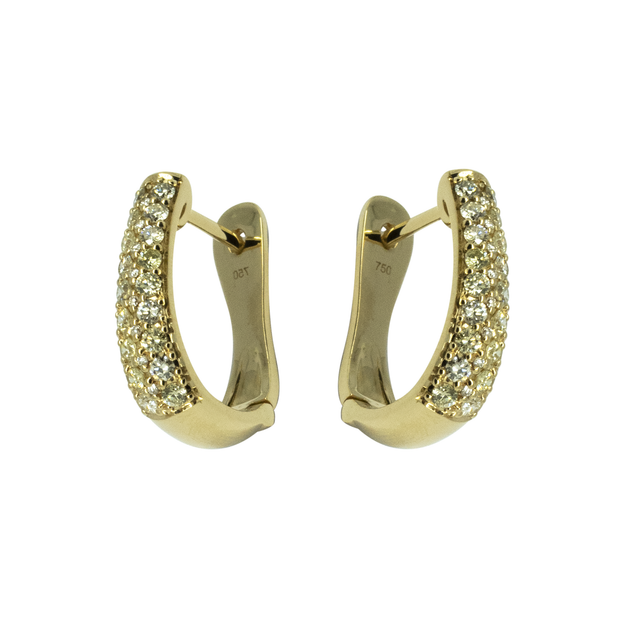 Diamond English Lock Earring