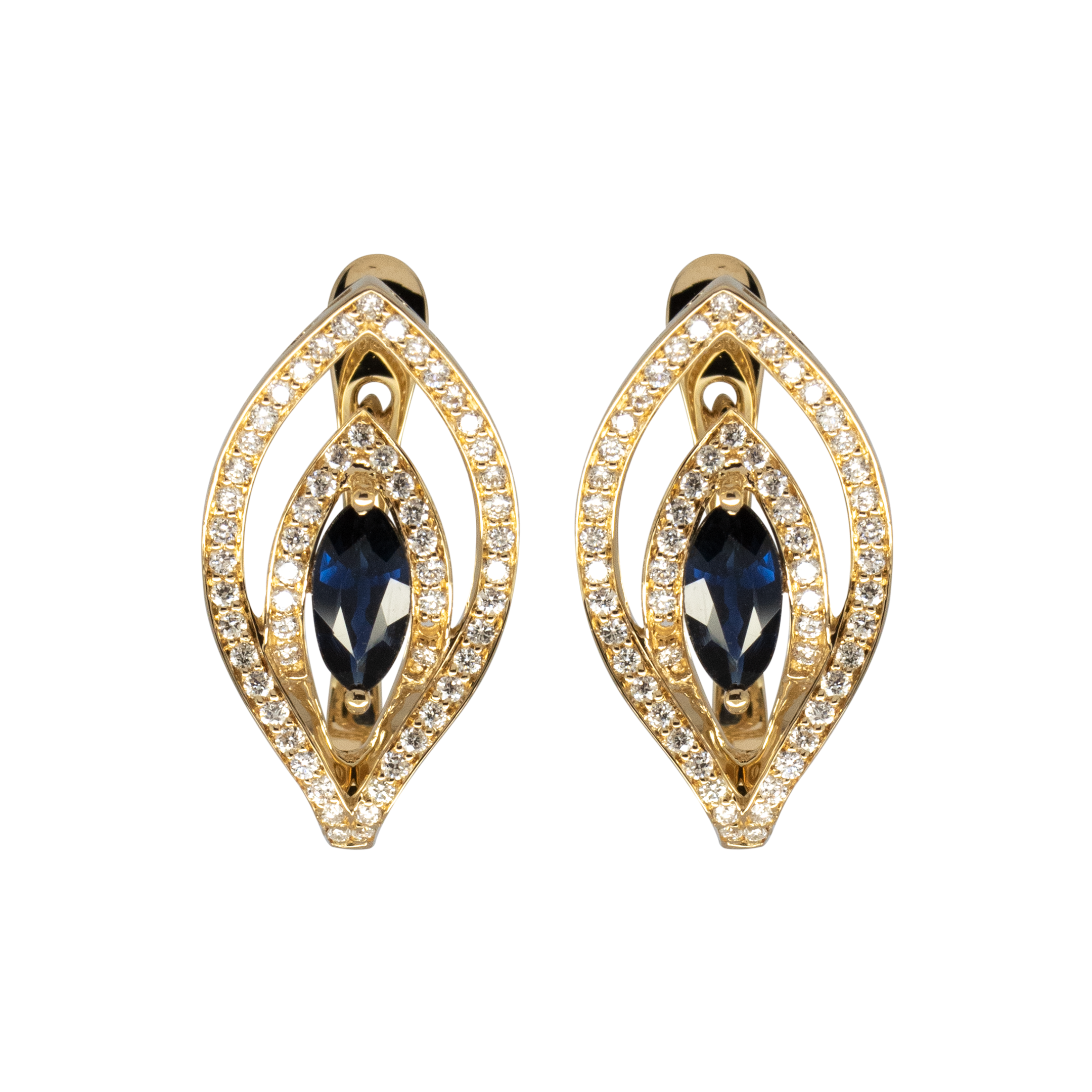 Diamond English Lock Earring