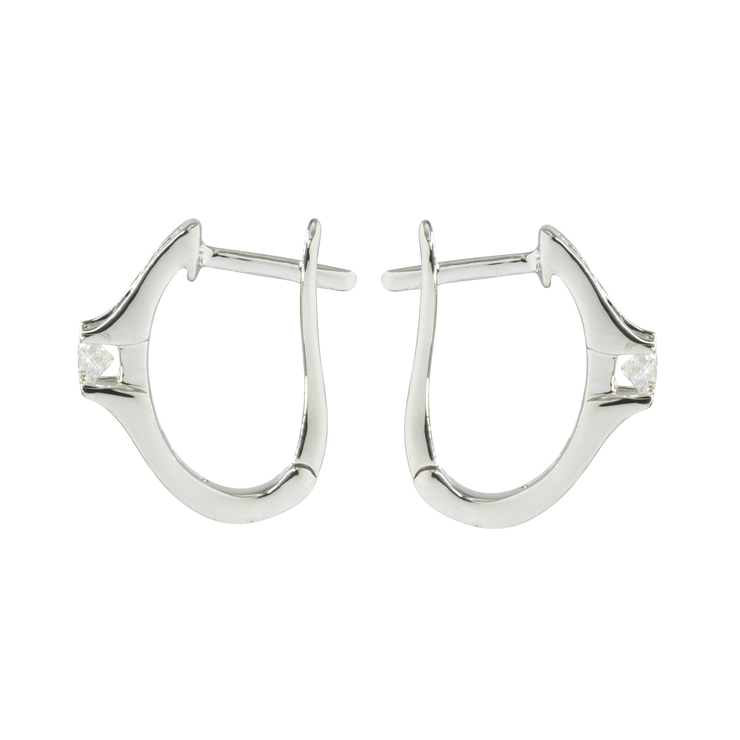 Diamond English Lock Earring