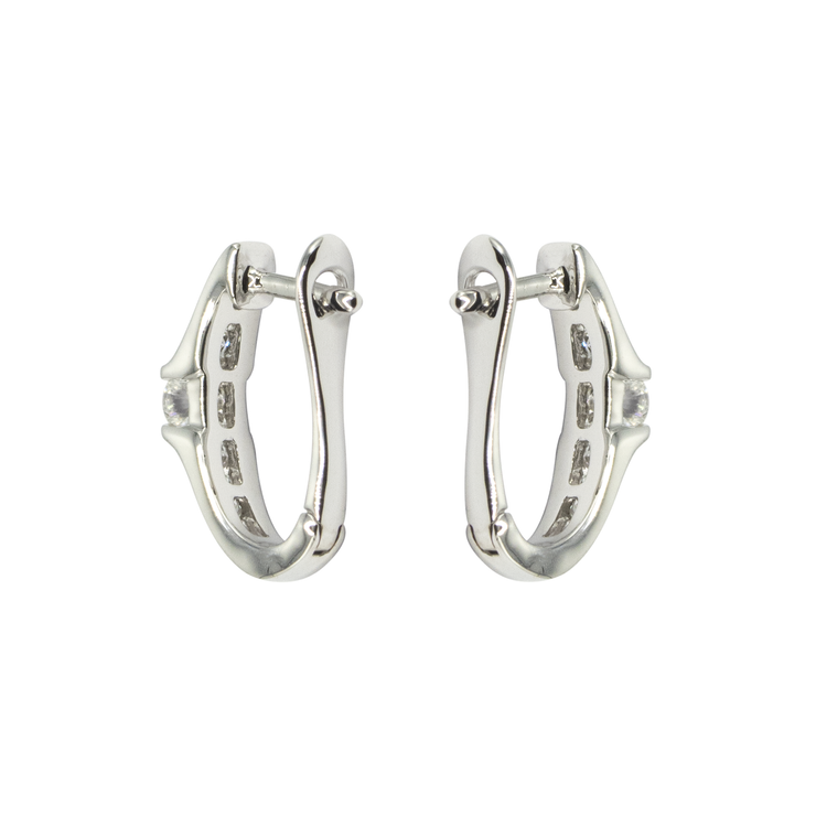 Diamond English Lock Earring