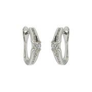 Diamond English Lock Earring