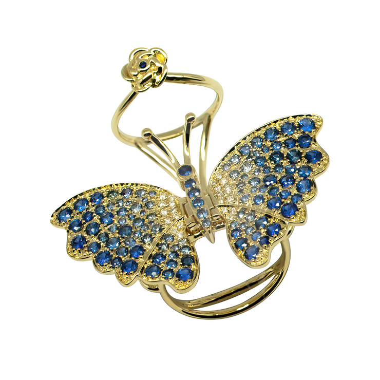 Butterfly Diamond Ring