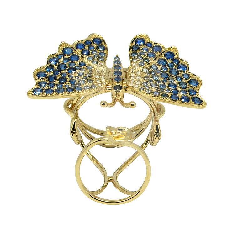 Butterfly Diamond Ring