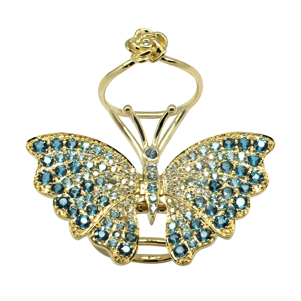 Butterfly Diamond Ring