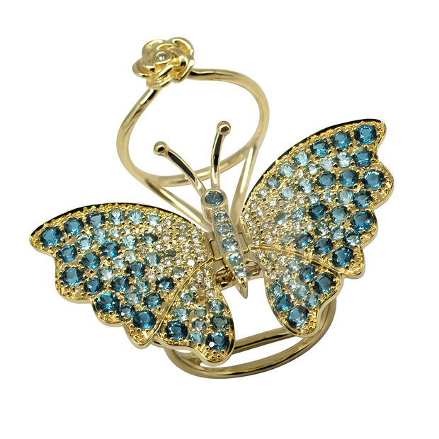 Butterfly Diamond Ring