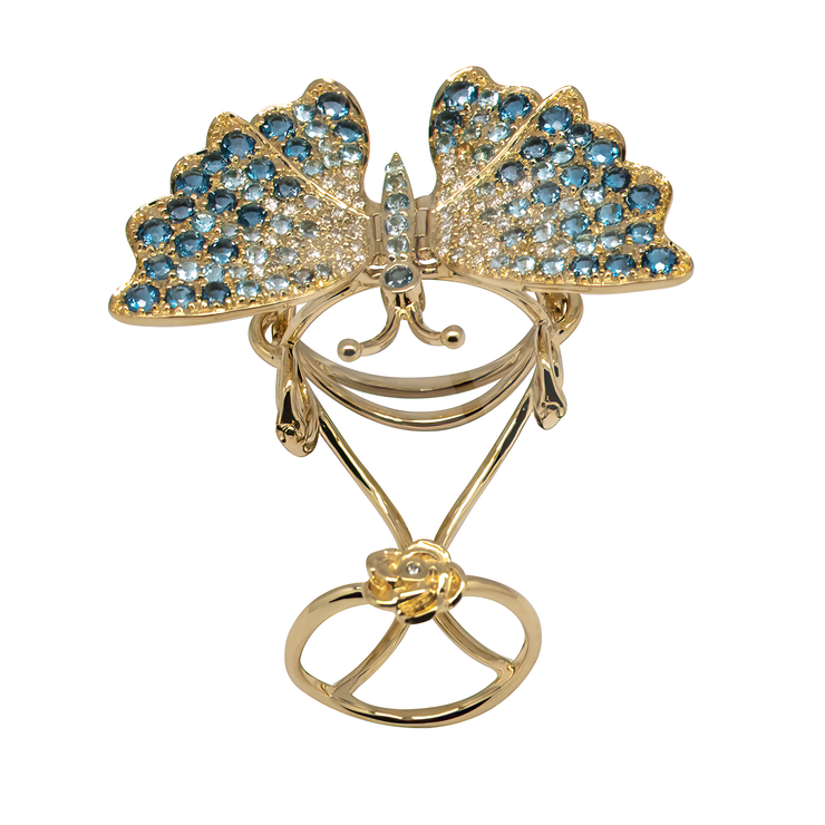 Butterfly Diamond Ring