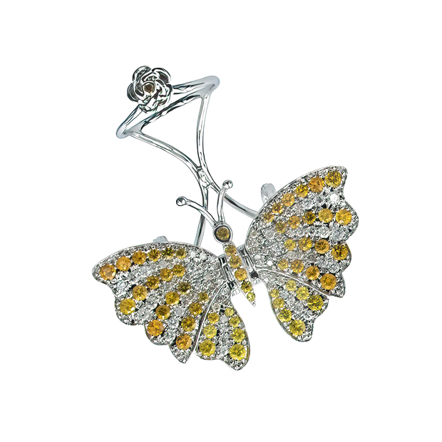 Butterfly Diamond Ring