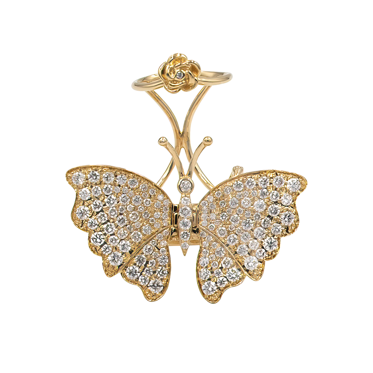 Butterfly Diamond Ring