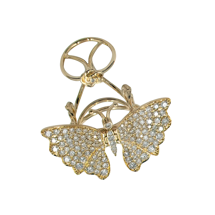 Butterfly Diamond Ring