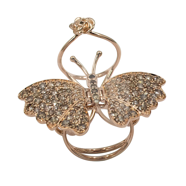 Butterfly Diamond Ring