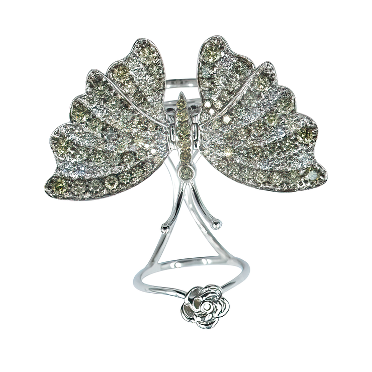 Butterfly Diamond Ring