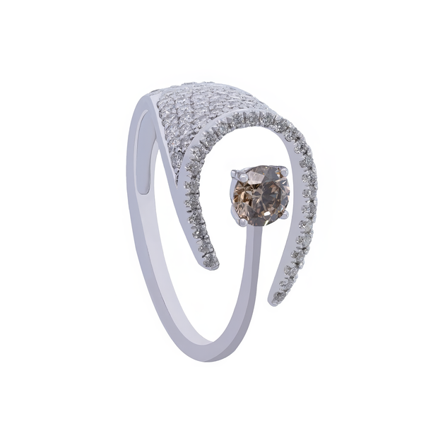 Moon Diamond Ring